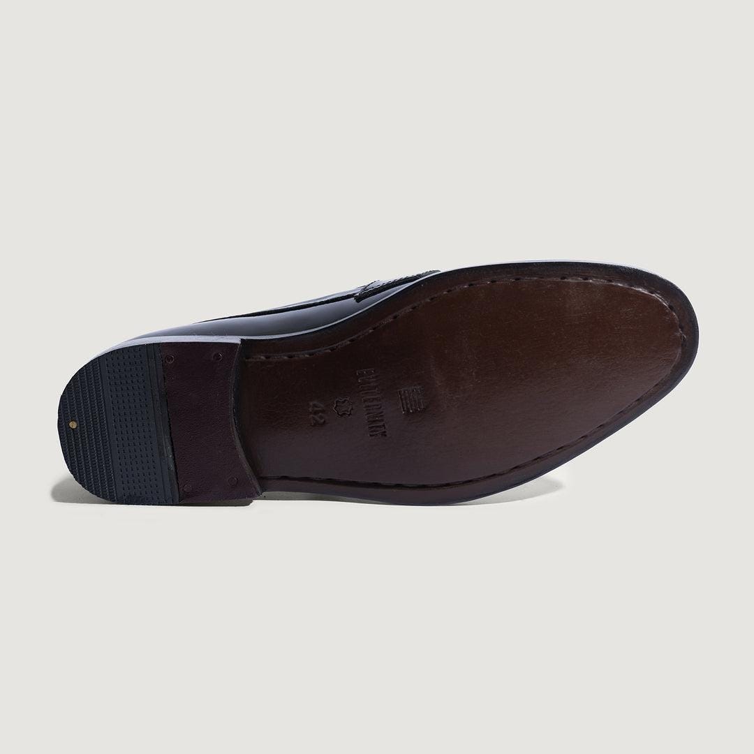 Black Patent Leather Penny Loafers